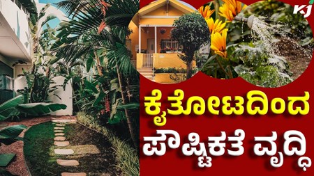 home garden ರೋಗ ನಿರೋಧಕತೆ ಹೆಚ್ಚಿಸುವ ಪೌಷ್ಟಿಕ ಕೈತೋಟ 